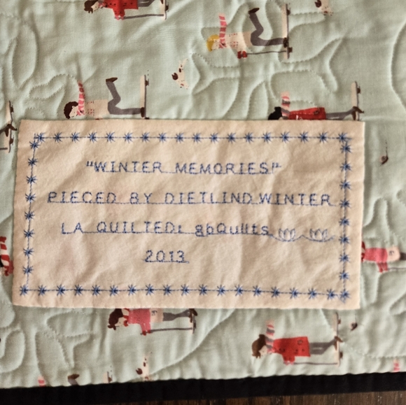 Wall Quilt 'Winter Memories' - Picture 12 of 16